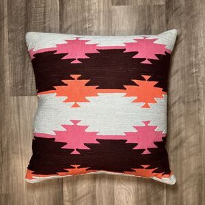 Suki Cheema Throw Pillow with Down Feather Insert - 18x18